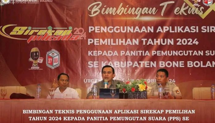 KPU Bone Bolango Gelar Bimtek Sirekap Bagi PPS