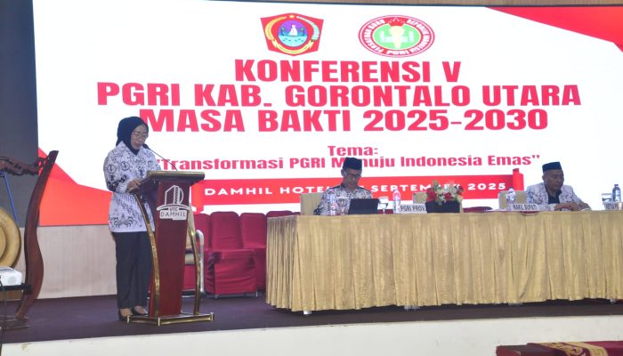 Gelar Konferensi Ke-V, Ini Pesan Wabup Nurjanah ke PGRI Gorontalo Utara