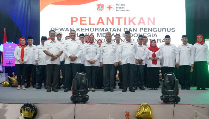 Resmi Dilantik, Nurjanah Hasan Yusuf Pimpin PMI Gorut